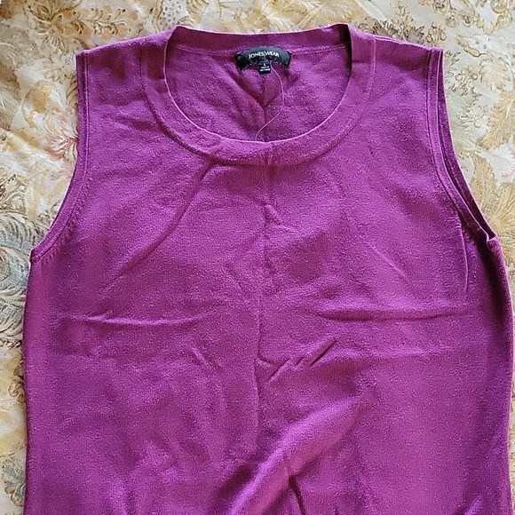 NEW JONES NY SLEEVELESS KNIT TOP - Picture 2 of 5
